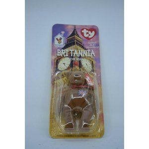 Ty Teenie Beanie Baby Britannia The Bear RARE WITH